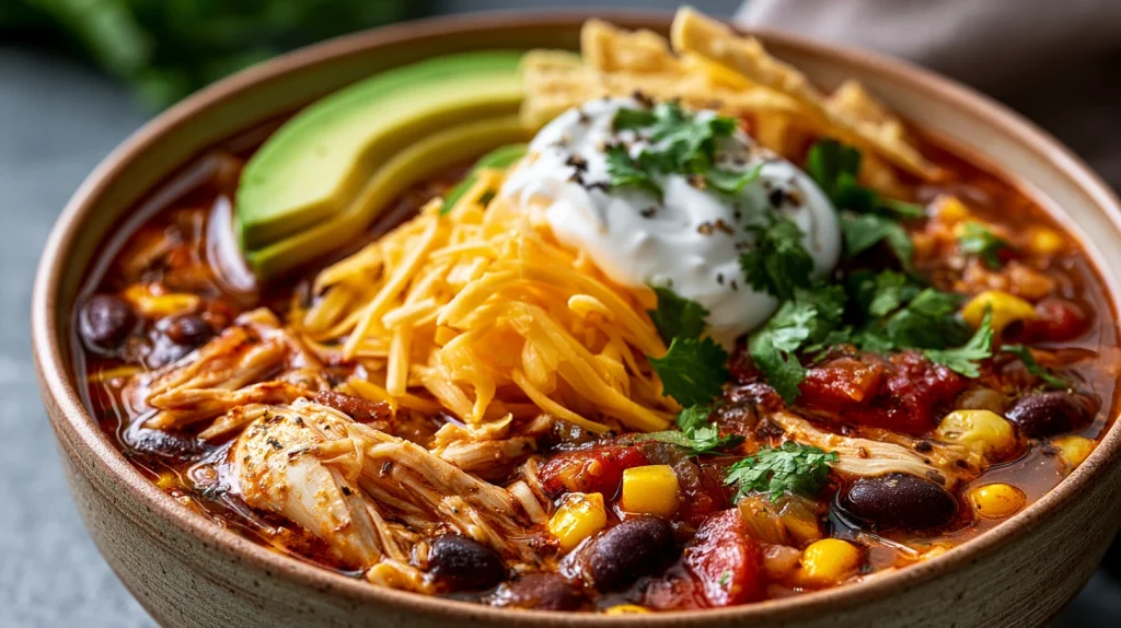Chicken Taco Soup Crockpot - Easy Slow Cooker Recipe 10 Chicken Taco Soup Crockpot