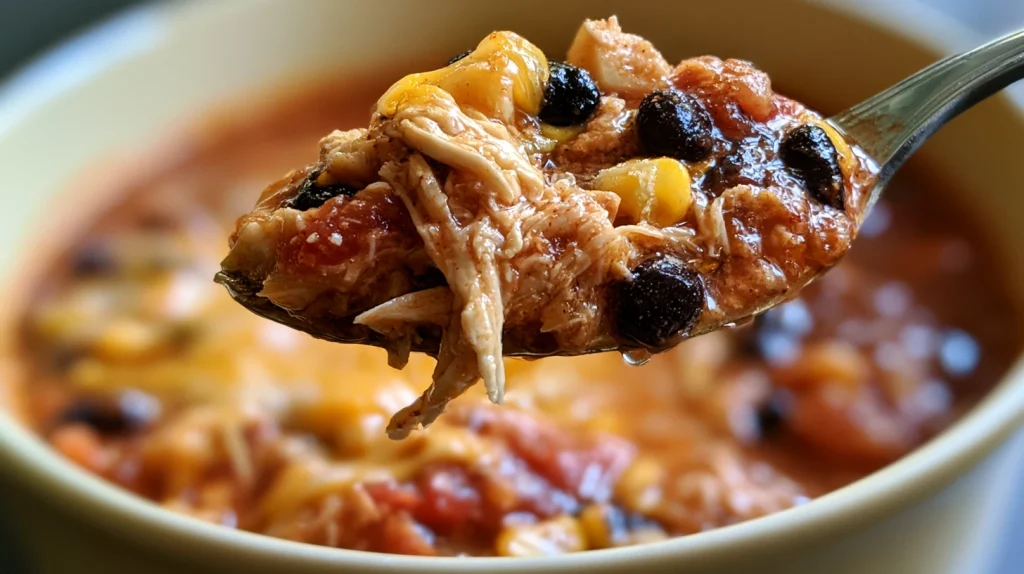 Chicken Taco Soup Crockpot - Easy Slow Cooker Recipe 2 Chicken Taco Soup Crockpot