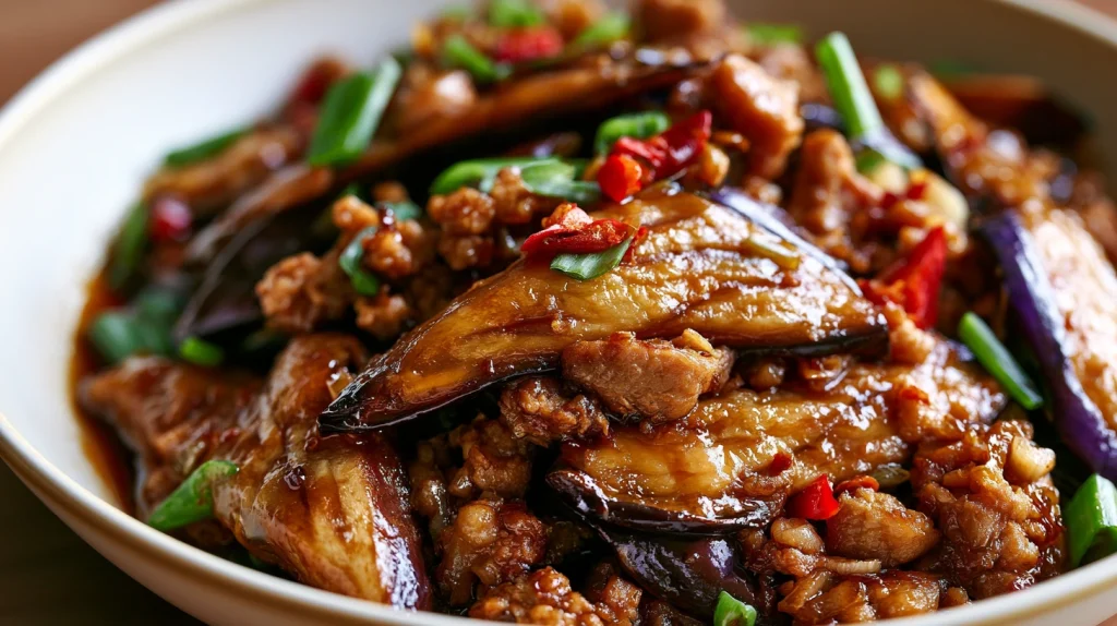 Chinese Eggplant and Minced Pork Recipe - Easy Stir Fry 2 Chinese Eggplant and Minced Pork