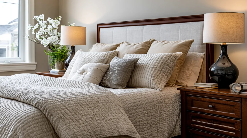 7 Best Brown Room Decor Bedroom Ideas 3 Choose Neutral Bedding for a Calming Look