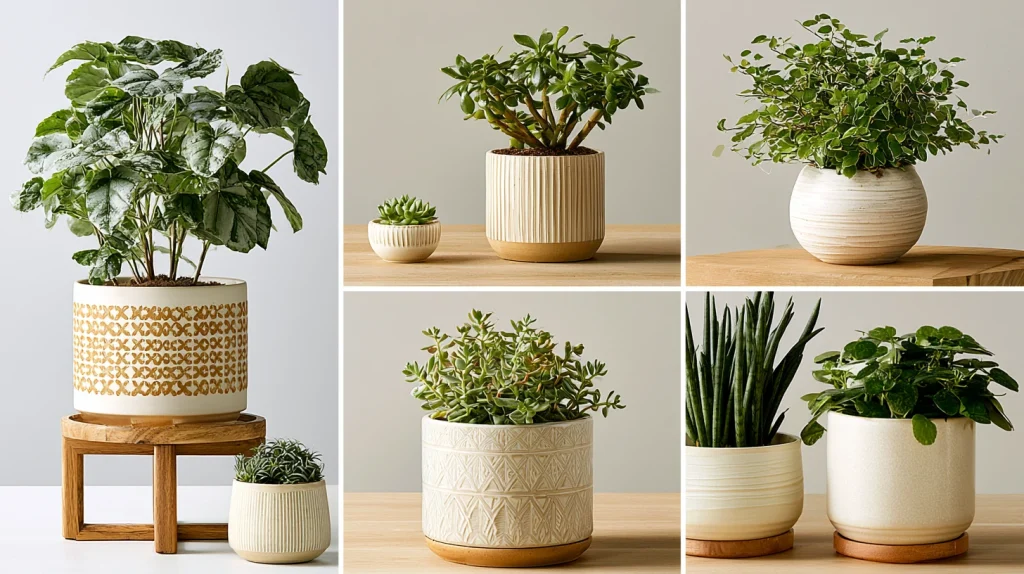 11 Famous Japanese Balcony Garden Ideas 10 Choose Neutral Ceramic Planters