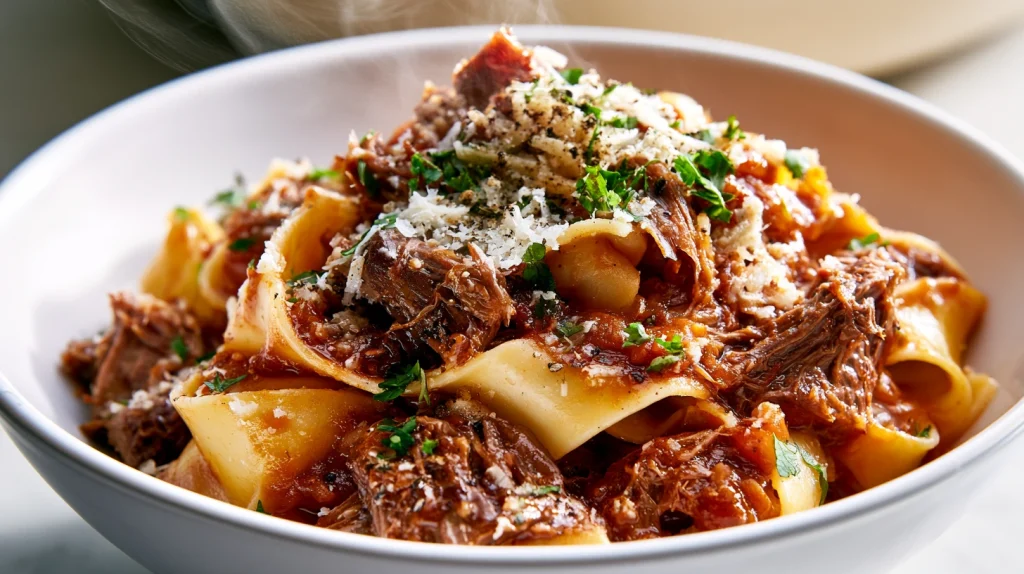 Chuck Roast Pasta Recipe: Tender Slow Cooked Beef with Rich Tomato Sauce 2 Chuck Roast Pasta 4