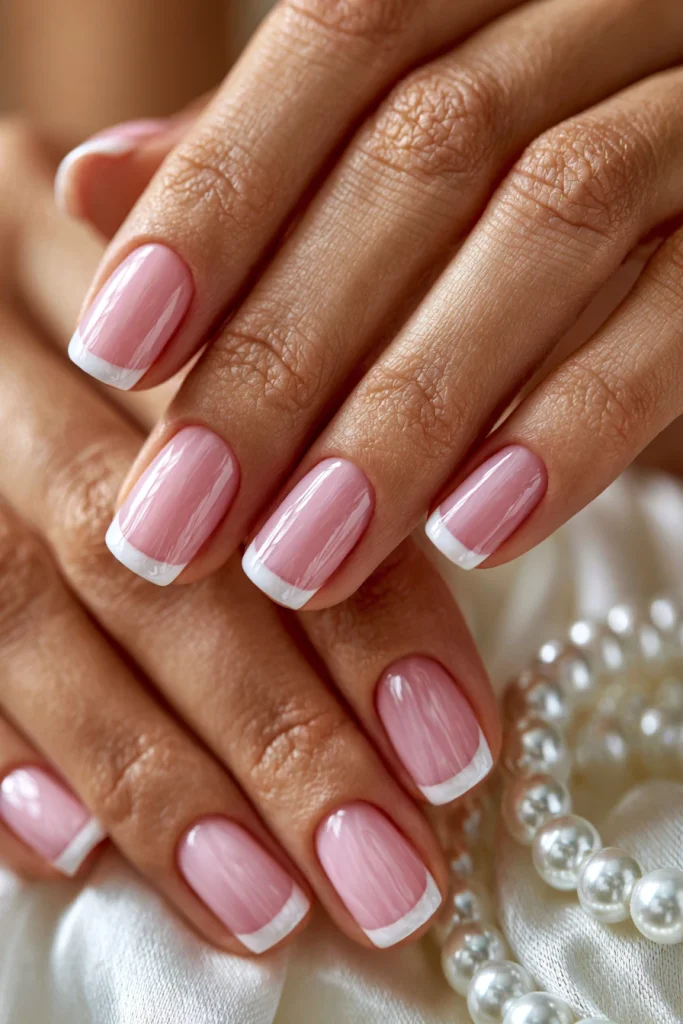 8 Baby Pink French Tip Nails Ideas 2 Classic Baby Pink French Tips