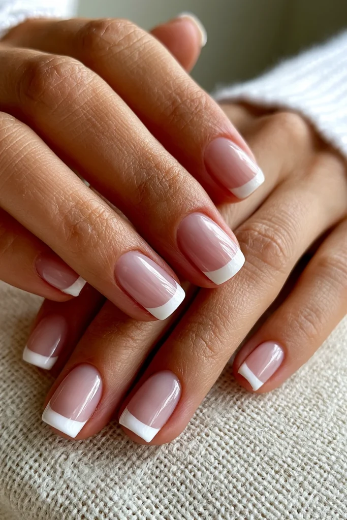 11 Cute French Tip Nails Ideas 2 Classic White French Tips 2