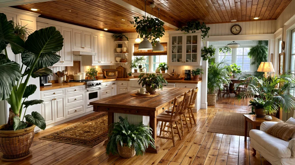 7 Popular Minecraft Kitchen Ideas 7 Cozy Cottage Kitchen with Indoor Plants