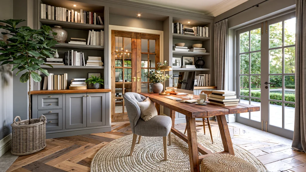 12 Special Hidden Desk in Living Room Ideas 10 Create a Built In Home Office Wall