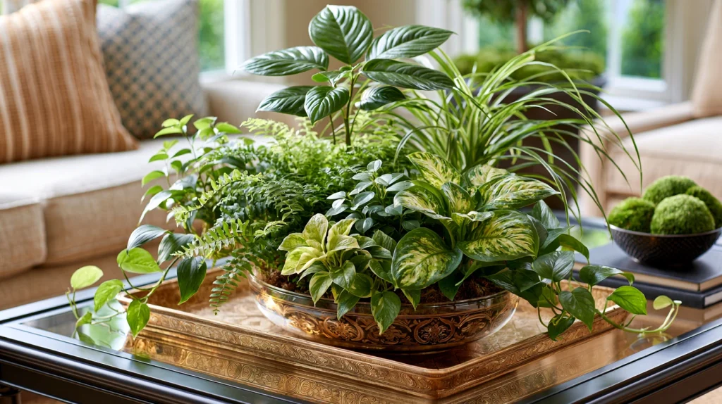 9 Popular Table Plants Indoor Ideas 2 Create a Coffee Table Plant Centerpiece