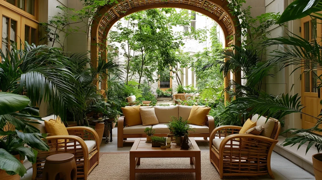 10 Best Tropical Plants Indoor Ideas 7 Create a Tropical Courtyard Feel