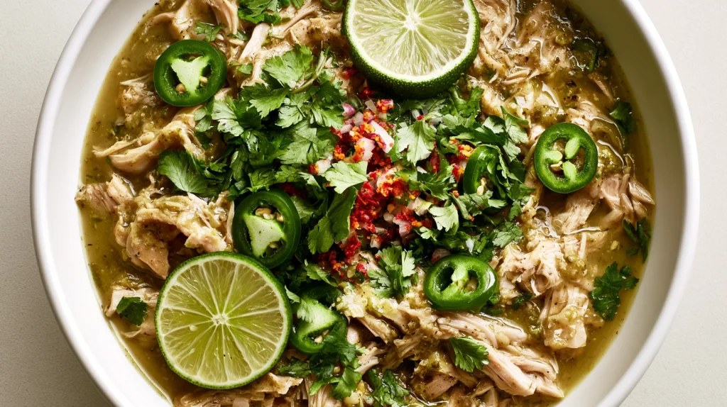 Crock Pot Salsa Verde Chicken Recipe - Easy & Healthy 2 Crock Pot Salsa Verde Chicken