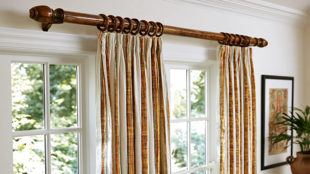 9 Famous Kitchen Curtain Ideas 9 Curtains with Wooden Rods