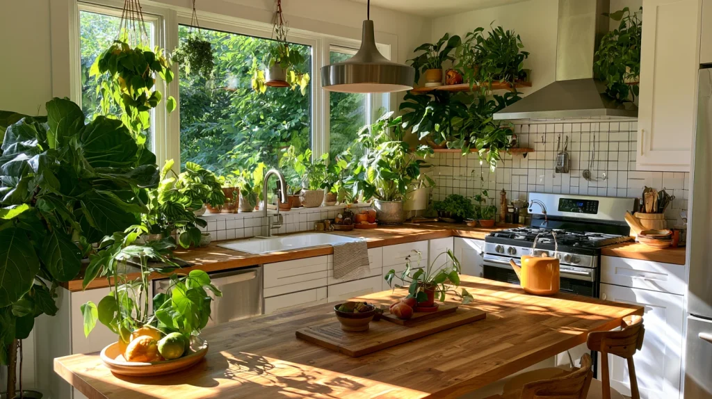 10 Gorgeous Basement Laundry Room Ideas 11 Decorate with Plants and Personal Touches