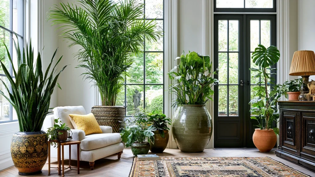 8 Gorgeous Neutral Minimalist Living Room Ideas 6 Decorate with Statement Indoor Plants 1