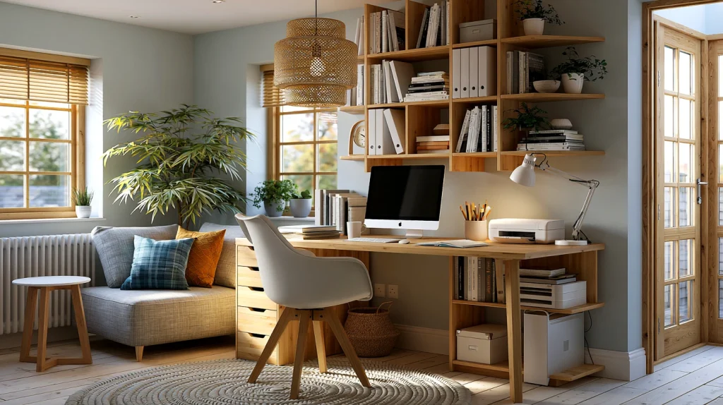 12 Special Hidden Desk in Living Room Ideas 7 Design a Compact Desk Nook