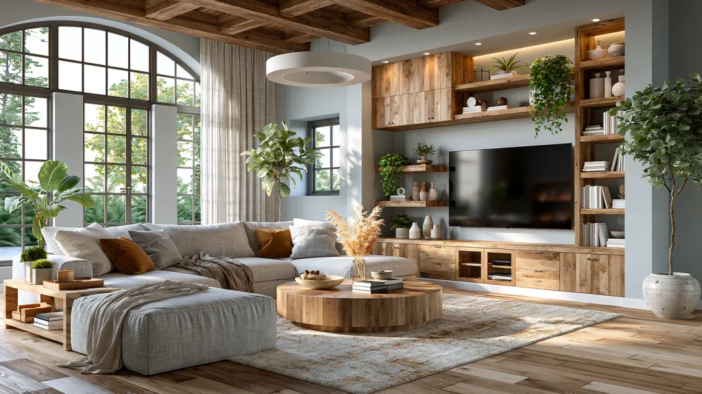 10 Gorgeous Hidden Office in Living Room Ideas 10 Design a Dual Purpose Entertainment Wall