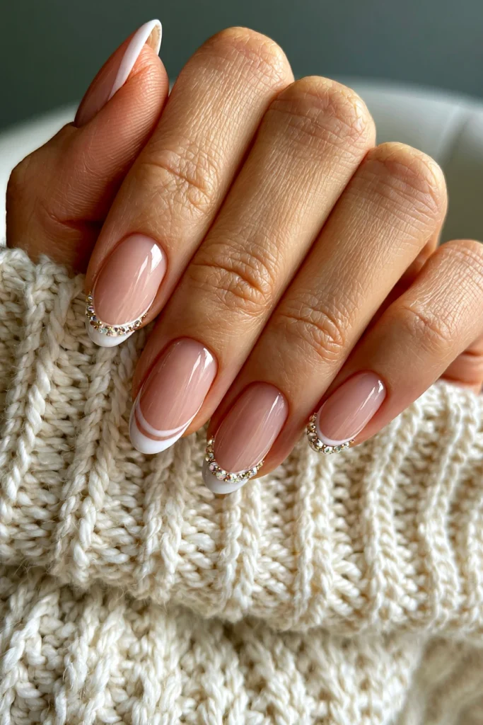 8 Almond French Tip Nails Ideas 6 Double French Tip Almond Nails