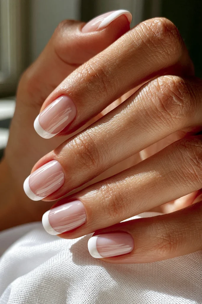 10 Milky White French Tip Nails Ideas 9 Double French Tip Milky Nails