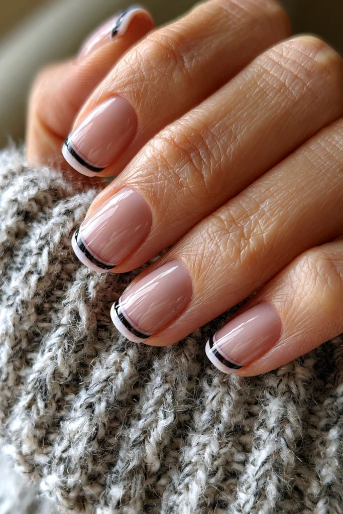 9 Long French Tip Nails Ideas 5 Double French Tip Nails