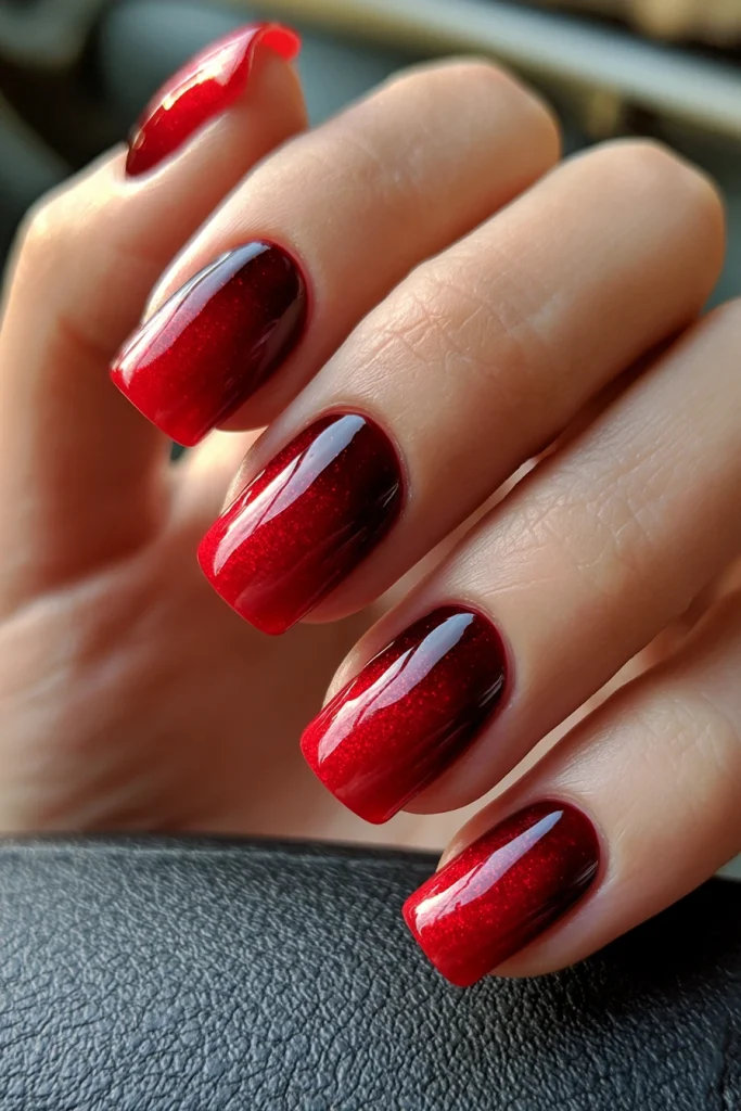 10 Ferrari Red Nails Ideas 10 Ferrari Red Ombre Nails