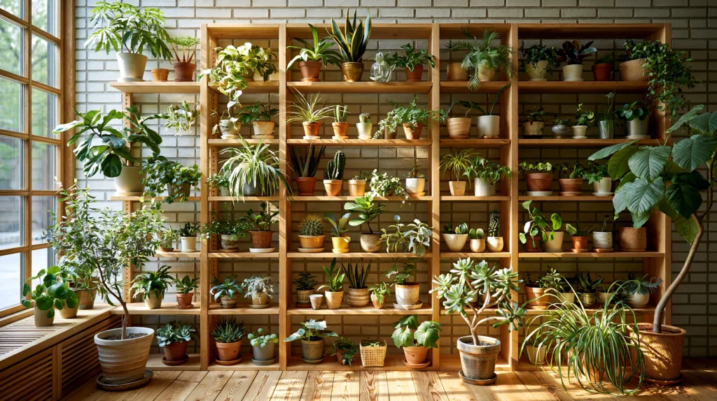 8 Famous Plant Shelves Indoor Ideas 5 Floor to Ceiling Plant Shelving