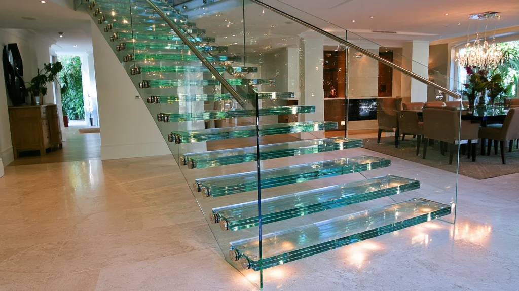 8 Modern Glass Railing Stairs Ideas 2 Frameless Glass Floating Stairs