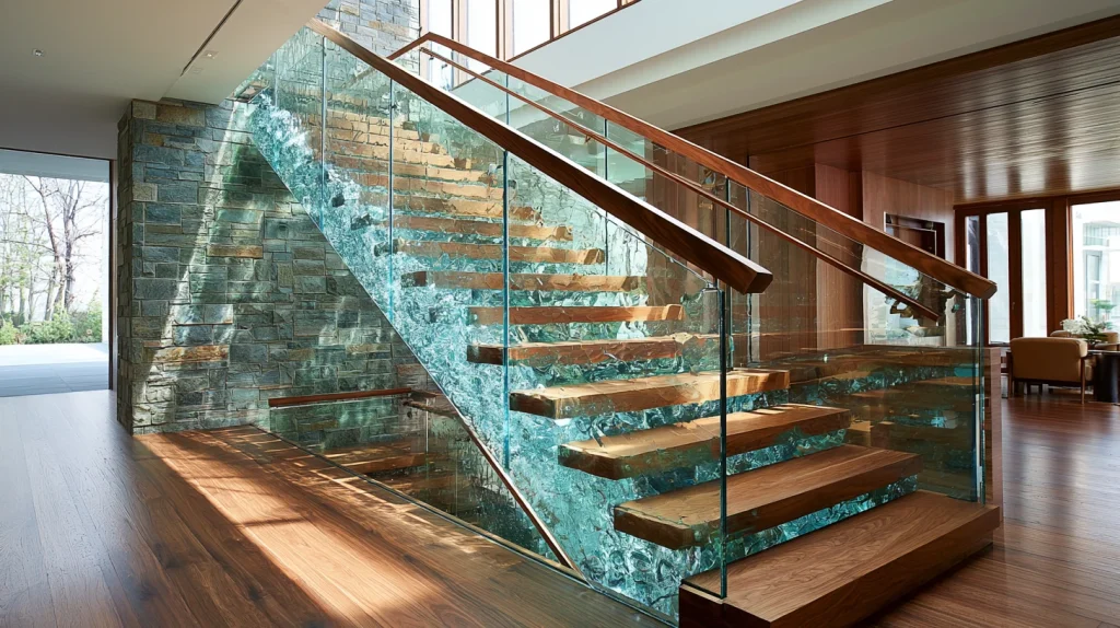12 Gorgeous Home Stairs Design Ideas 4 Glass Railing Stair Design