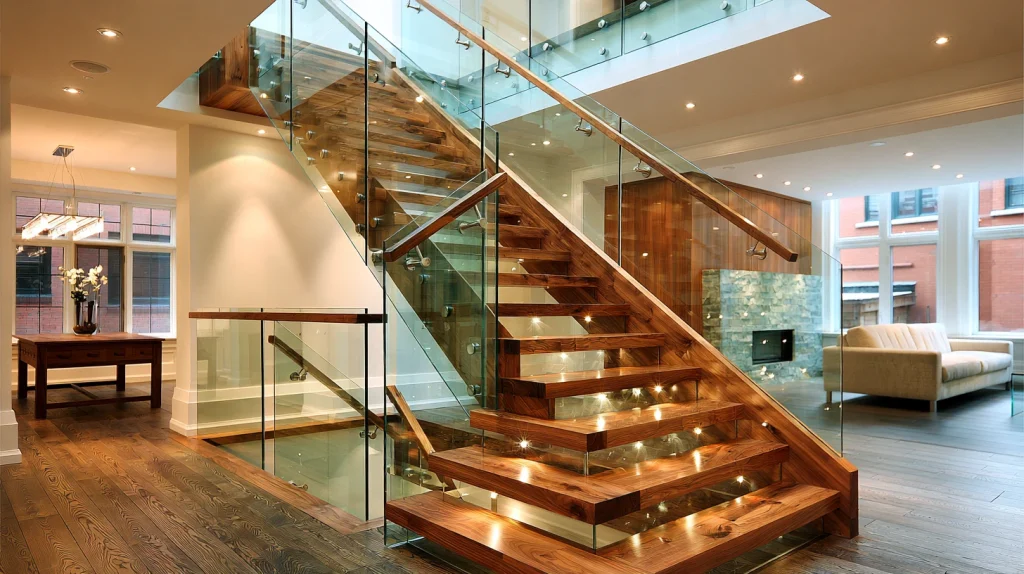 8 Special Stairs in Living Room Ideas 3 Glass Railing Staircase 1
