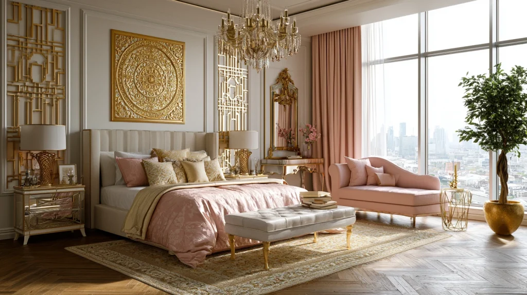 7 Modern Room Decor Bedroom Pink Ideas 5 Gold and Pink Glam Bedroom