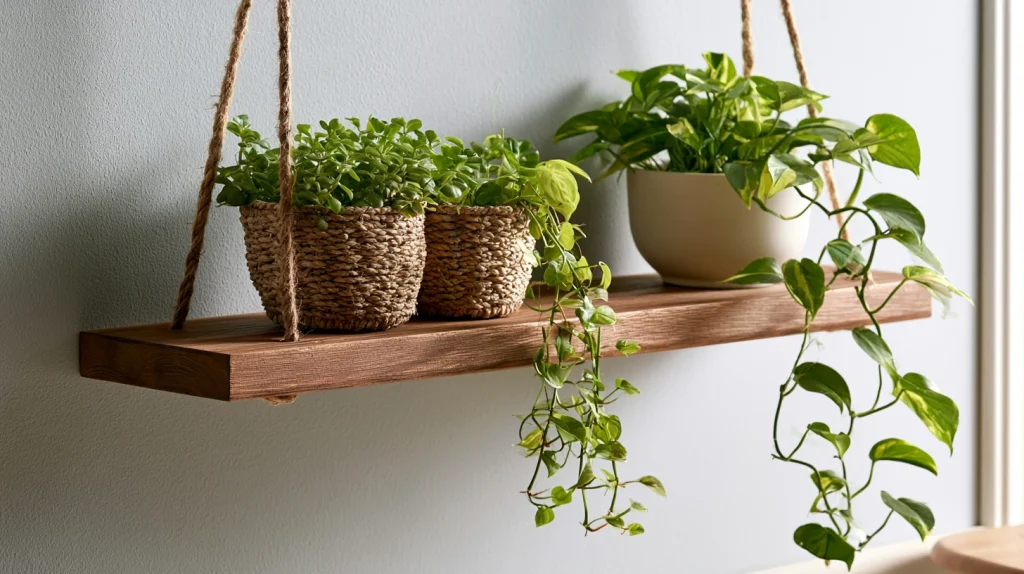 8 Famous Plant Shelves Indoor Ideas 9 Hanging and Floating Shelf Combination