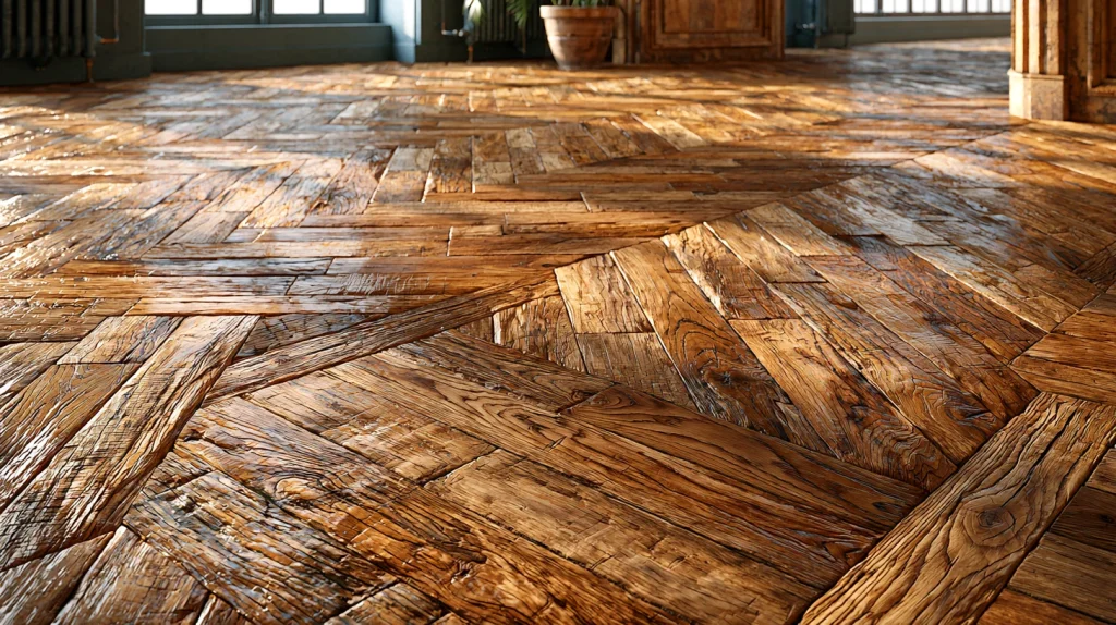 10 Exclusive Kitchen Flooring Ideas 7 Herringbone Wood Flooring