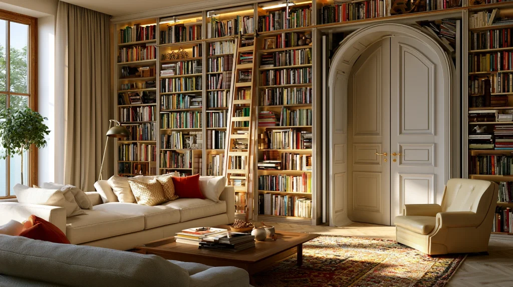 9 Special Hidden Safe Room Ideas 3 Hidden Closet Behind a Bookshelf