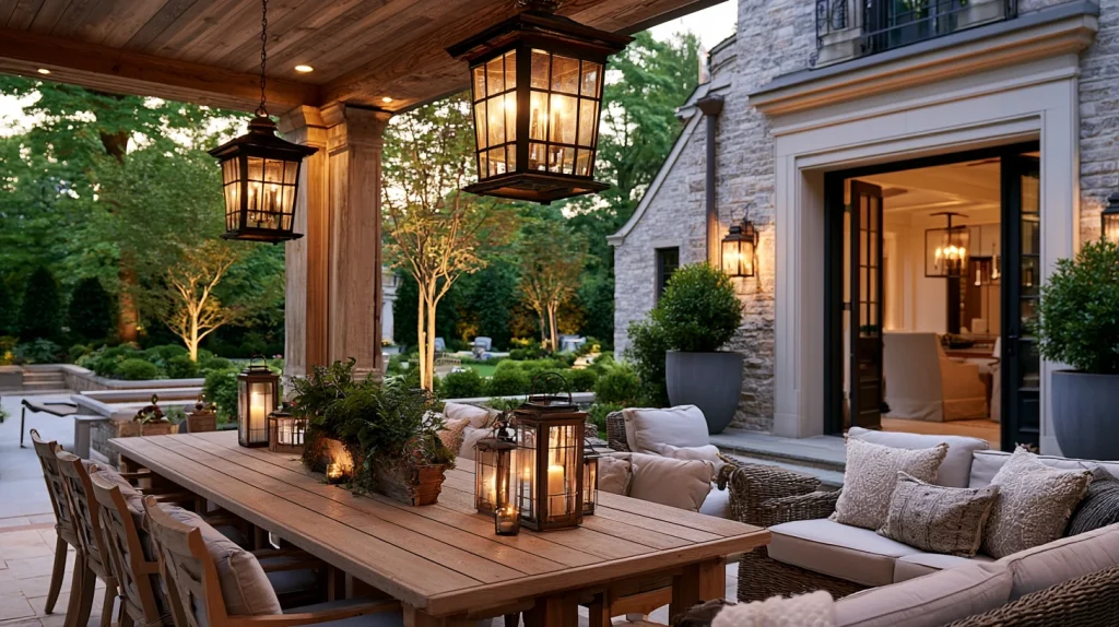 7 Modern Small Terrace Garden Design Ideas 6 Install Warm Outdoor Lighting
