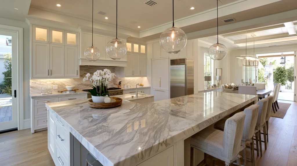 7 Modern Kitchen Lighting Ideas 2 Layer Pendant Lights Over the Island