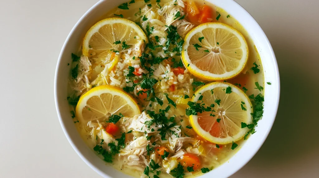 Lemon Chicken Soup - Easy Greek Style Soup Recipe 10 Lemon Chicken Soup