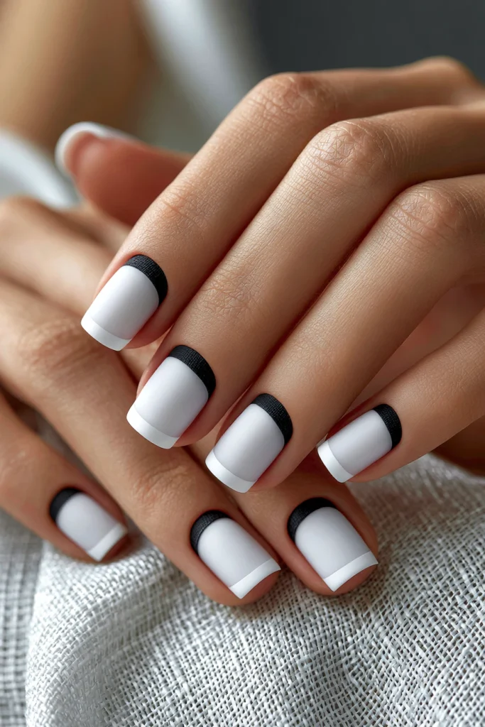 10 White French Tip Nails Ideas 11 Matte White French Tip Nails