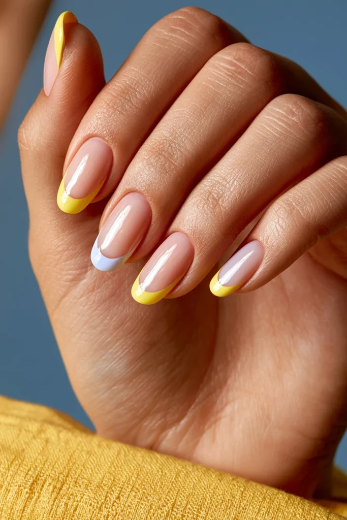 8 Short Square French Tip Nails Ideas 6 Milky Nude French Tips