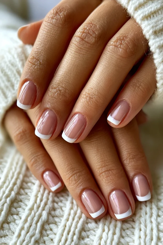 9 Oval French Tip Nails Ideas 5 Milky White French Tip Nails