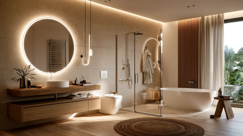 8 Modern Washroom Design Ideas 2 Minimalist Neutral Washroom