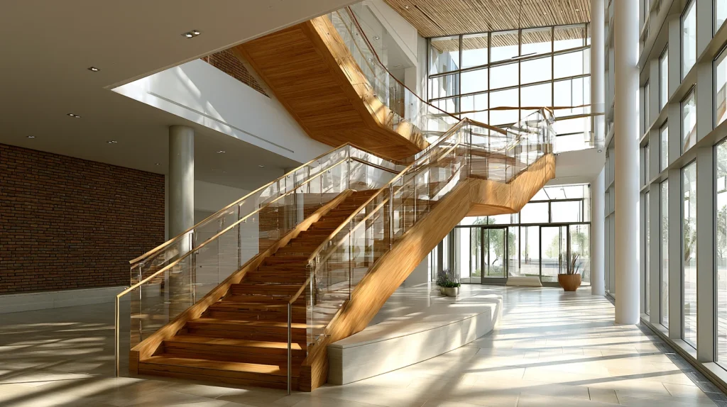 12 Gorgeous Home Stairs Design Ideas 9 Mixed Material Stair Design