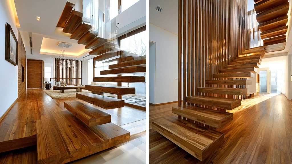 10 Gorgeous Floating Stairs Ideas 2 Modern Wooden Floating Stairs