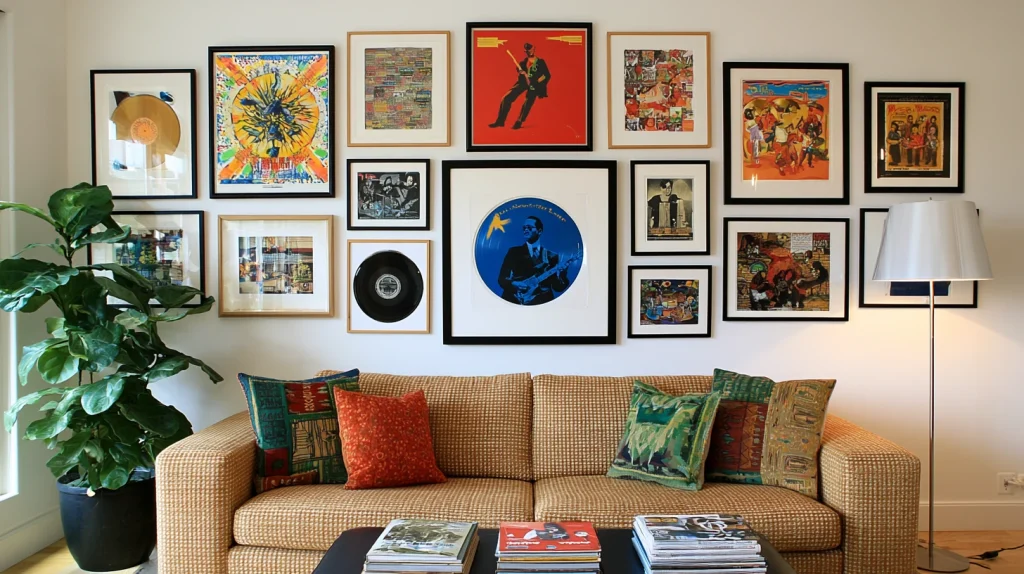 7 Famous Room Decor Bedroom Posters Ideas 6 Music Themed Gallery Wall