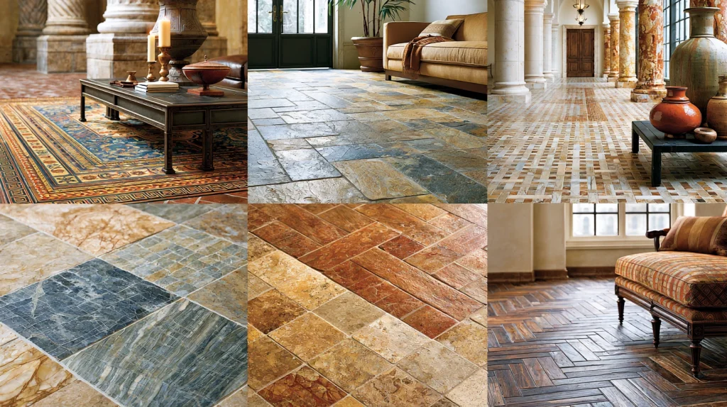 10 Exclusive Kitchen Flooring Ideas 6 Natural Stone Tile Floors