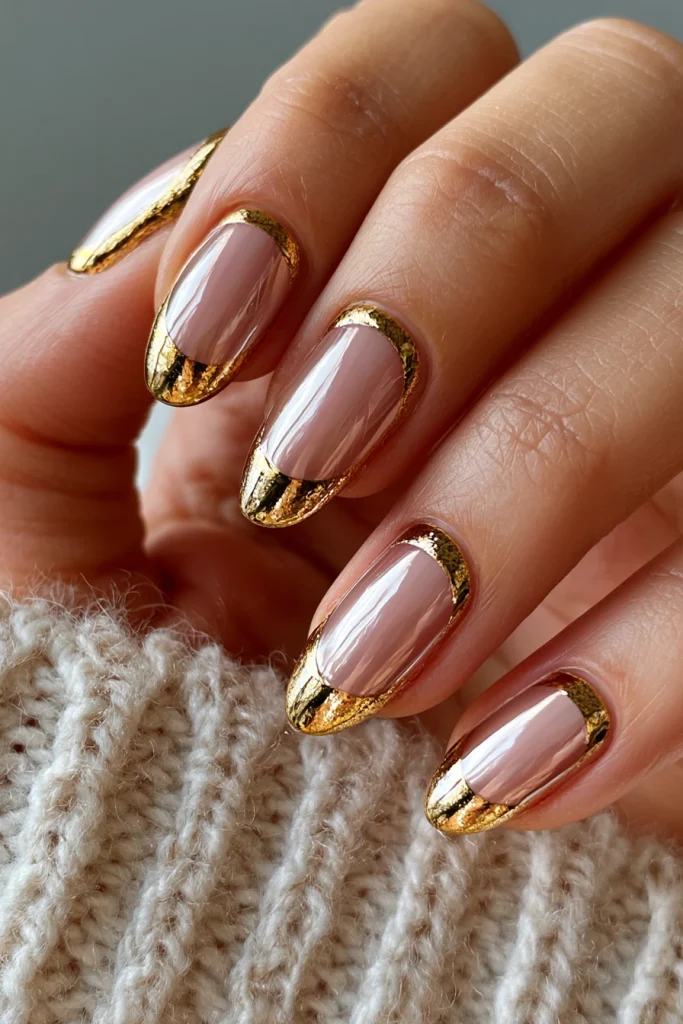 10 French Tip Chrome Nails Ideas 11 Ombre Chrome French Tips