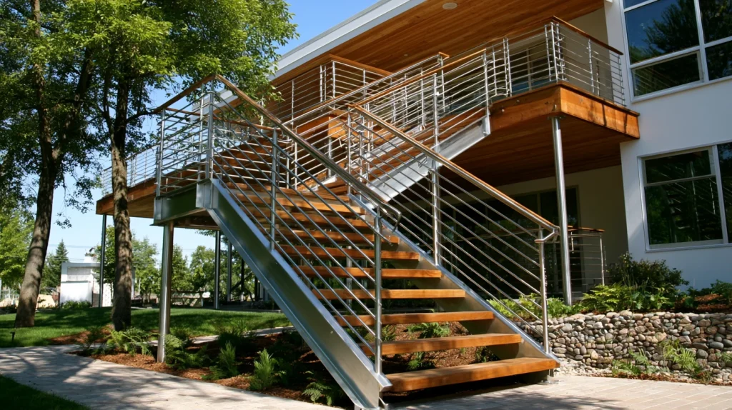 8 Famous Metal Stairs Ideas 3 Outdoor Steel Staircase