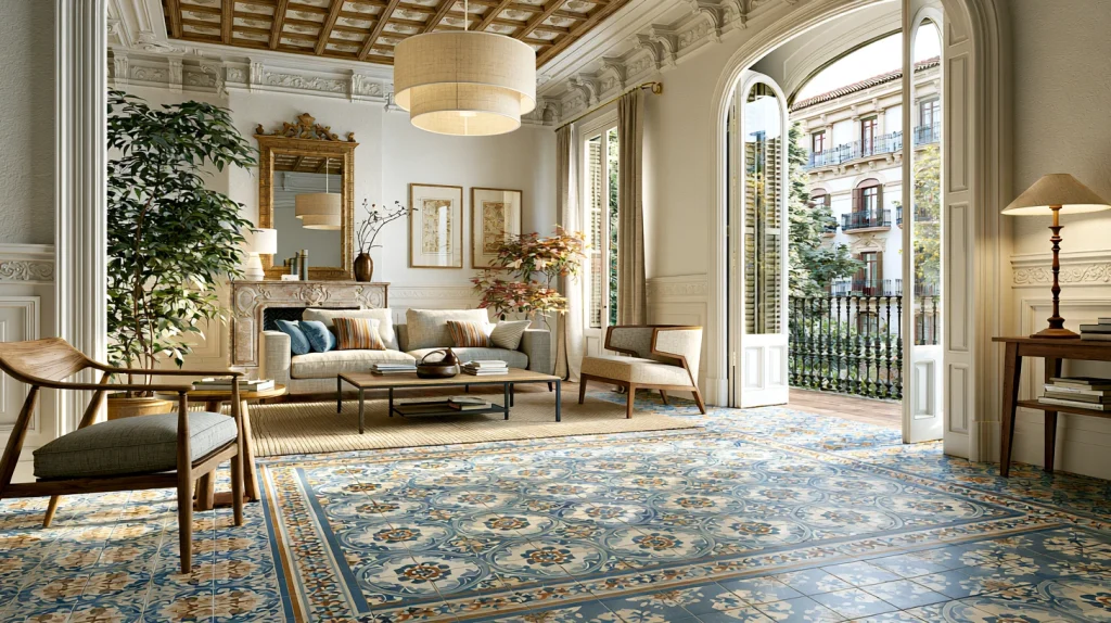 10 Exclusive Kitchen Flooring Ideas 11 Patterned Tile Accent Flooring