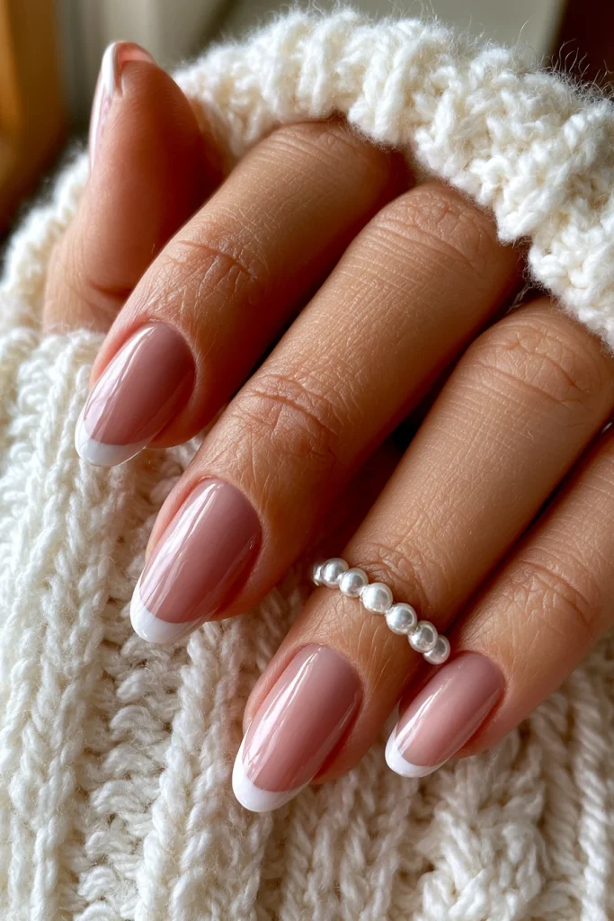 9 Soft French Tip Nails Ideas 9 Pearl Accent Soft French Nails