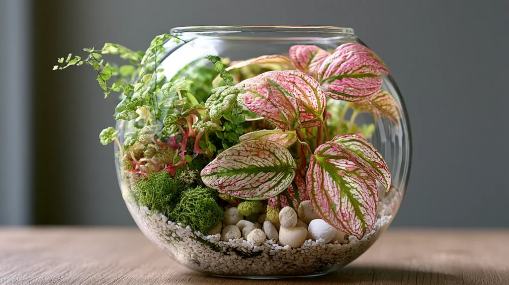 11 Exclusive Pink Plants Indoor Ideas 11 Pink Nerve Plant Terrarium