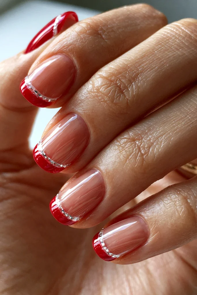 11 French Tip Nails Ideas 12 Red French Tip Nails