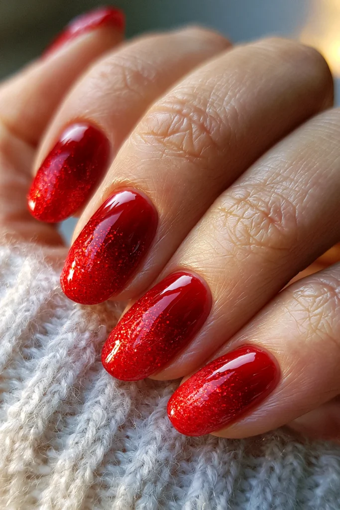 13 Red Nails Inspo Ideas 8 Red Ombre Nails
