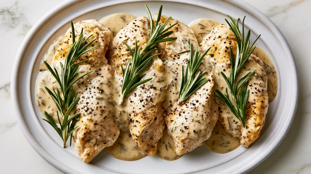 Rosemary Chicken Sauce - Creamy Easy Chicken Recipe 7 Rosemary Chicken Sauce