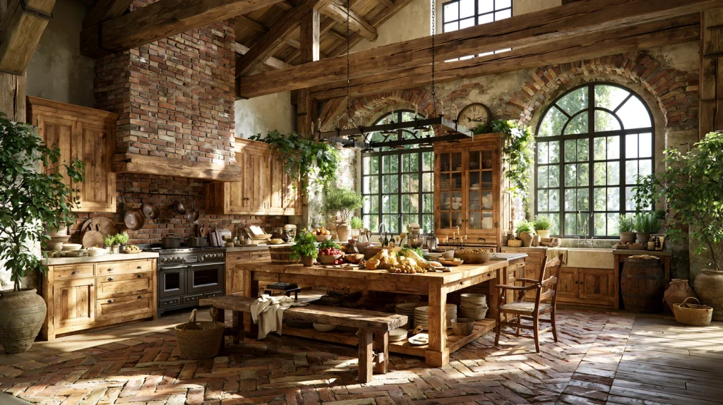 7 Popular Minecraft Kitchen Ideas 3 Rustic Farmhouse Kitchen